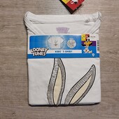 Looney tunes! Укороченная трикотажная футболка для девочки! 122/128! Лот 4700