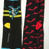 2 пари! Набір! Шкарпетки Batman Англія розмір: 43/46 бавовняні