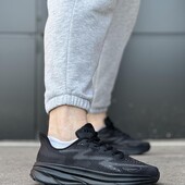 Чоловічі кросівки чорного кольору сітка/текстиль розміри 41-45, М168 HB240-1