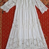 Платье белое ажурное Италия