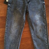 Новые стрейчевые джинсы на 10-12 лет рост 152