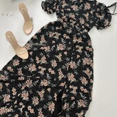 Сукня в флористичний принт з гарною спинкою (2)