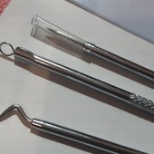 Набор для чистки лица DUcare 3 инструмента серебристый Инструменты для механической чистки лица