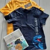 Набір футболок Lupilu Німеччина, 2шт / 98-104см. В упаковці!