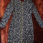 Платье с сексуальной спинкой в звездах , 48-50