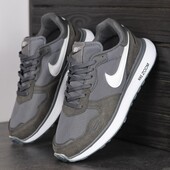 Чоловiчi фiрмовi кросівки Nike Найк сірого кольору розмiри 40-43, код 066680