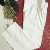 Белие классические брюки 44-46