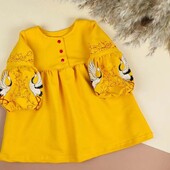 Сукня дитяча з вишивкою двонитка 86-140