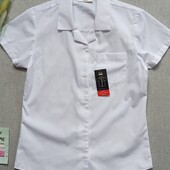 Нова дитяча літня сорочка 10-11 років блузка з коротким рукавом для дівчинки