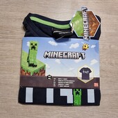 Minecraft! Трикотажная футболка для мальчика! 110/116! Лот 5600
