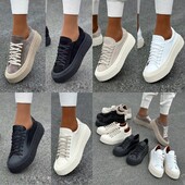 36-41 рр кросівки, кеди на платформі натуральна шкіра/замша бежевий, білий, чорний