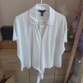 Біла лляна сорочка New Look розмір 16