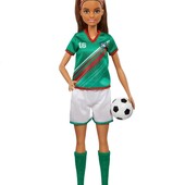 Лялька Барбі футболістка з мячем. Оригінал від Маттел.