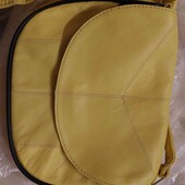 Жіноча сумка натуральна шкіра лимонний жовтий