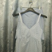 Комплект одежды(прошва+трикотаж) на женщину или девочку XS/S,см.замеры