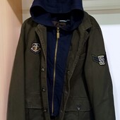 Куртка ветровка Деми мальчику р 134-140 идеал