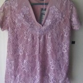 Кружевна блуза, блузка, розмір М, 38-40 евро.