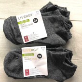 Чоловічі шкарпетки короткі темно-сірі livergy упаковка 3 пари розмір 39-42.