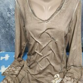 Платье"варёнка" из тонкого стретч трикотажа на женщину M/L,см.замеры