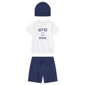 Костюм футболка, шорти та шапочка для хлопчика Lupilu 122-128