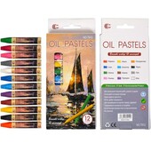 Воскові олівці 12 кольорів Oil Pastels