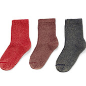♕ 2 пари♕ Стильні та якісні блискучі шкарпетки Tchibo (Німеччина) розмір 31-34, мікс