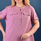 Шикарнейшая женская блуза рубашка батал цвет на последнем фото, на лето огонь