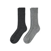 ☘ Лот 1 шт ☘ Трикотажні шкарпетки з шерстю від Tchibo (Німеччина), розміри: 44/46, світло-сірі