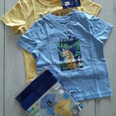 Набір футболок Lupilu Німеччина, 2шт / 86-92см. В упаковці!