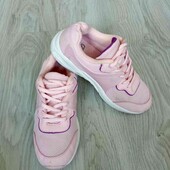 Dunnes stores  брендовые текстильные кроссовки цвет розовый размер евро 33 по стельке 22 см  нюанс 