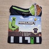 Minecraft! Трикотажная футболка для мальчика! 110/116! Лот 5700