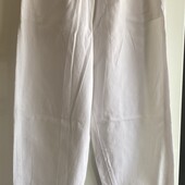 Белые джинсы бананы на высокой талии винтаж john f. gee 36 38 s m