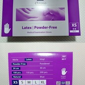Перчатки нитриловые неопудренные-2 упаковки