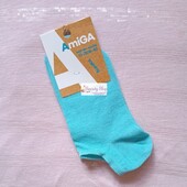 Носки женские AmiGА спортивные укороченные шкарпетки жіночі блакитні 36-40