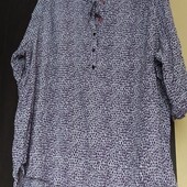 Блуза з натуральної тканини батал