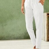 Жіночі лляні брюки білі Esmara 34,36,38,40,44