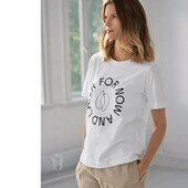 Елегантна футболка з органічної бавовни від tchibo(німеччина) розмір 44 евро=50-52