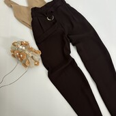 Стильні штани в шоколадному кольорі (2)