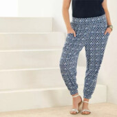 Літні вільні штанці-гаремки жіночі plus-size esmara євро розмір 3xl 56/58 наш 62/64/66р.