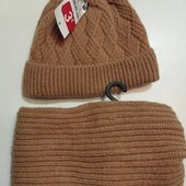 Зимовий комплект гірчиця шапка та хомут Kiabi на 2-3р.