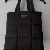 Niche black puffer bag новый брендовый шоппер пуффер