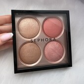 sephora microsmooth multi-tasking baked face palette контурная палетка рум'яна бронзер хайлайтер.