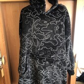 Меховушка, плюшева туника, кофта, худи, 3-4XL. Primark (Примарк). слип, пижама