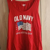 Old Navy крута майка фірмова , в лоті червоний колір