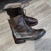 Ботиночки кожаные утеплитель Clarks