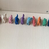 Набір10 шт. нових флоксових поні серії Pony in my pocket flocked pony