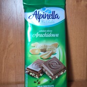 Шоколад молочний с арахісом Alpinella 90 гр