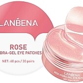 Гідрогелеві патчі для очей з екстрактом троянди Lanbena Rose Gel Eye Patch