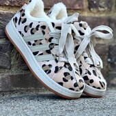 Жіночі стильні леопардові зимові кросівки 500 грн Розпродаж