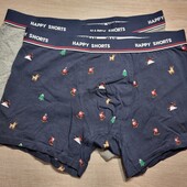 Happy shorts! Трикотажні чоловічі труси, чоловічі боксери Хл розмір 2 шт! Лот 523